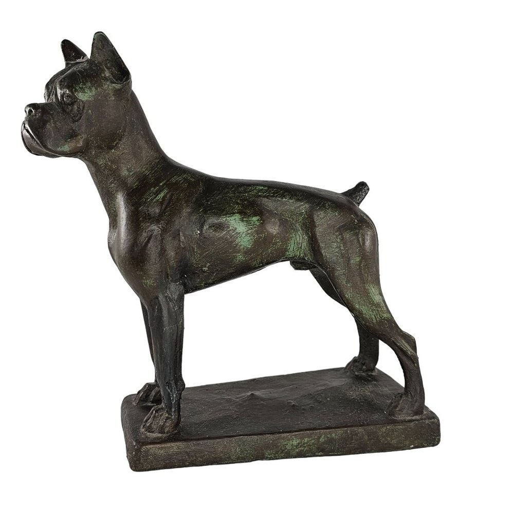 Vintage Austin Productions Boxer Dog Statue *FLAW* *Repaired*